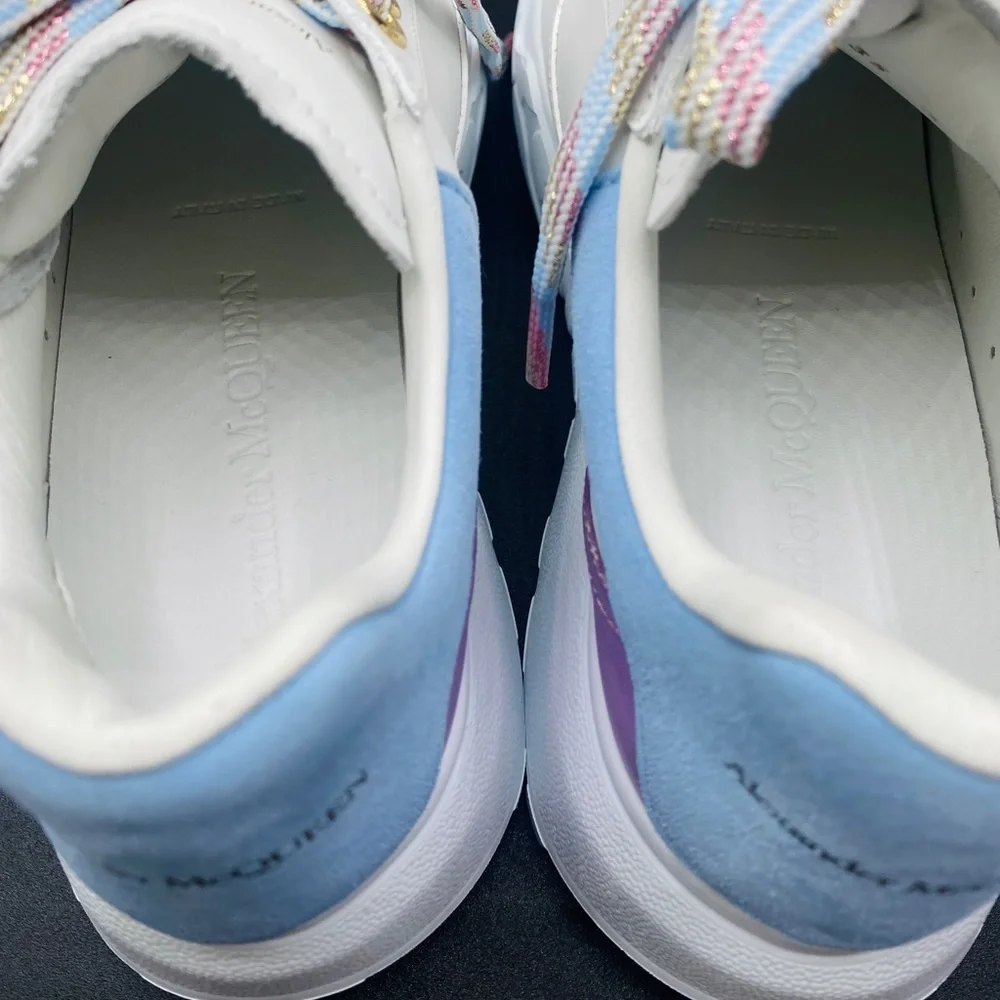 Alexander McQueen Women’s Court Leather Sneakers Size 8 NWB AUTHENTIC - Picture 8 of 12